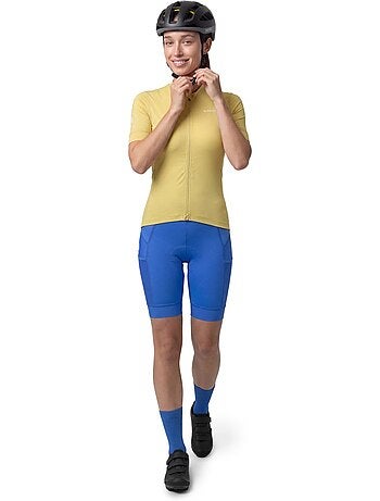 Maillot de gravel manga corta mujer ciclismo mujer gm2-w golden pedals green