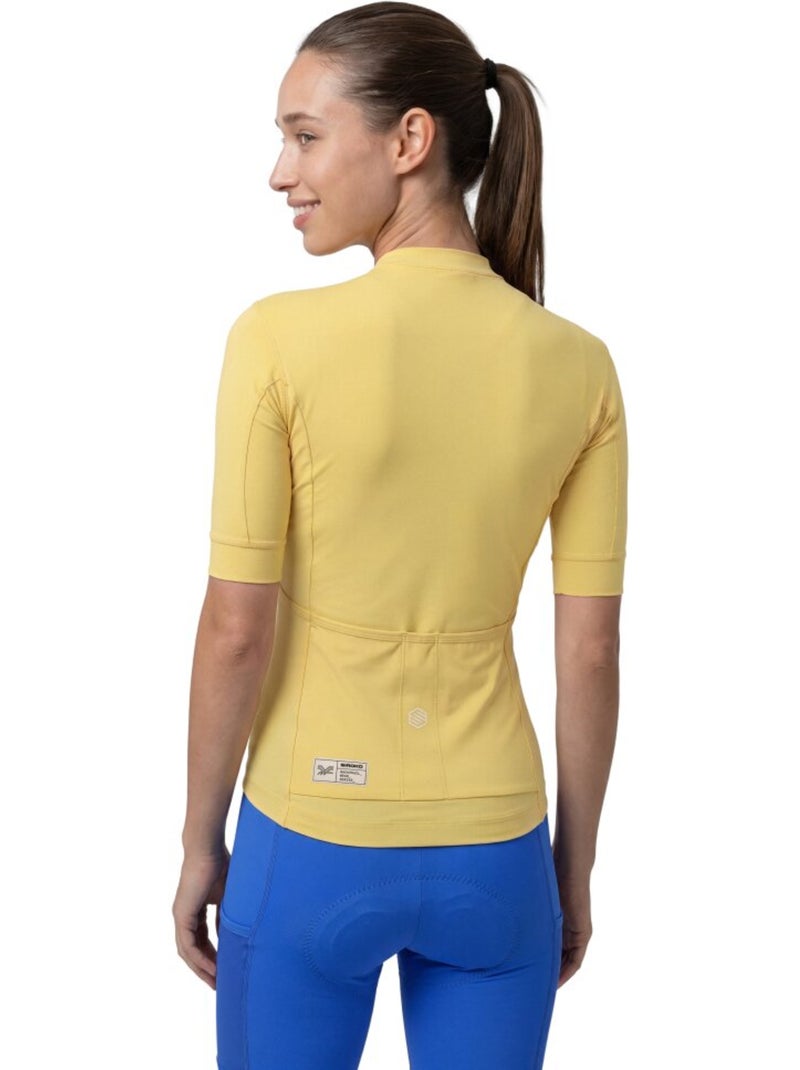 Maillot de gravel manga corta mujer ciclismo mujer gm2-w golden pedals green Amarillo - Kiabi