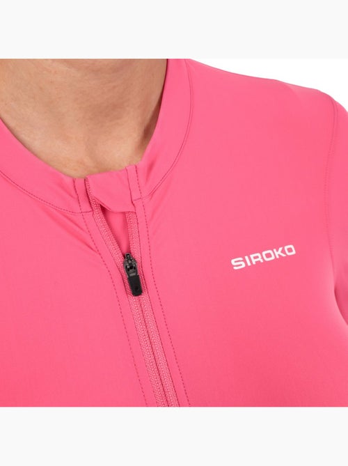 Maillot de gravel manga corta mujer ciclismo mujer gm2-w golden pedals - Kiabi Maillot de gravel manga corta mujer ciclismo mujer gm2-w golden pedals - Kiabi