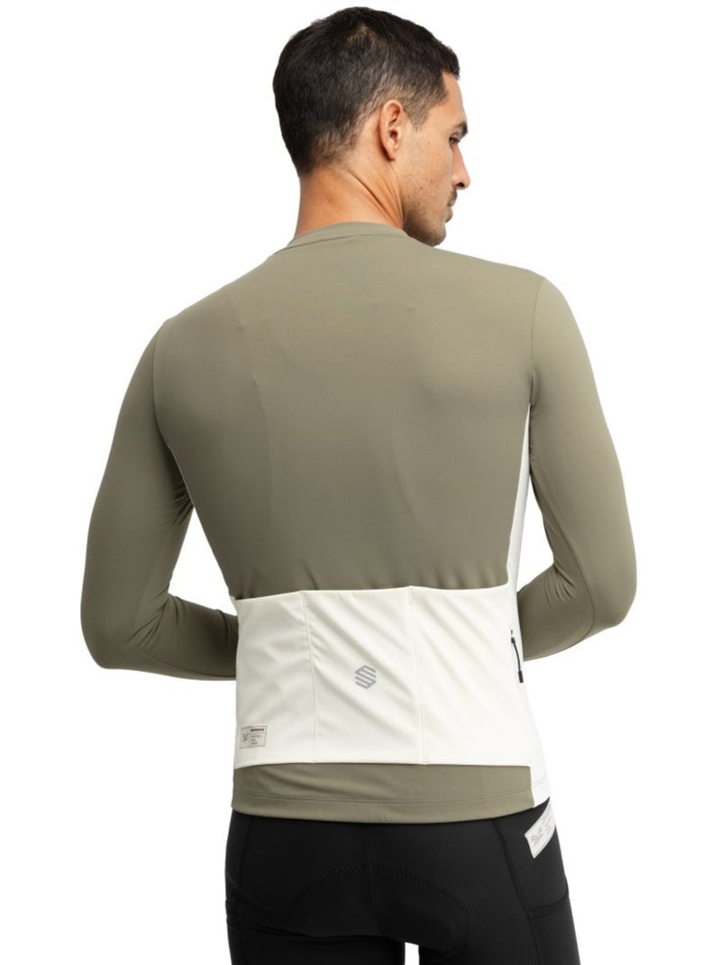 Maillot de gravel manga larga hombre ciclismo hombre gm3 trailblaze Verde - Kiabi