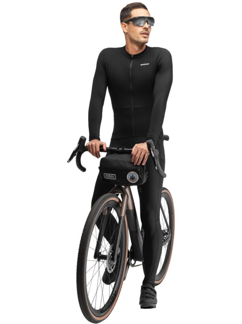 Maillot de gravel manga larga hombre ciclismo hombre gm6 rideout Negro - Kiabi