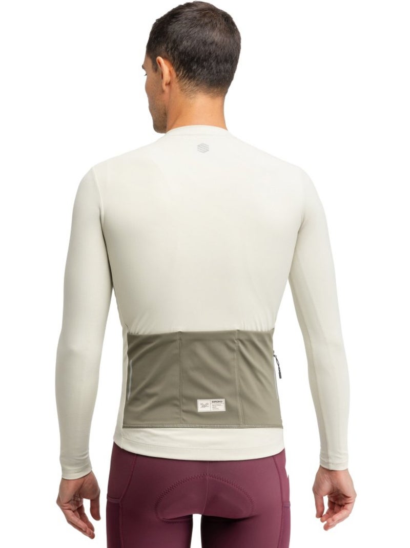 Maillot de gravel manga larga hombre ciclismo hombre gm6 rideout Verde - Kiabi