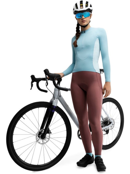Maillot de gravel manga larga mujer ciclismo mujer gm3-w bordala - Kiabi Maillot de gravel manga larga mujer ciclismo mujer gm3-w bordala - Kiabi