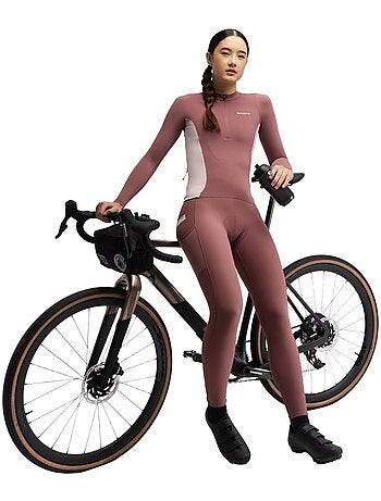 Maillot de gravel manga larga mujer ciclismo mujer gm3-w polvareda