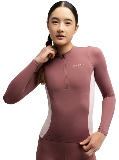 Maillot de gravel manga larga mujer ciclismo mujer gm3-w polvareda - Kiabi Maillot de gravel manga larga mujer ciclismo mujer gm3-w polvareda - Kiabi
