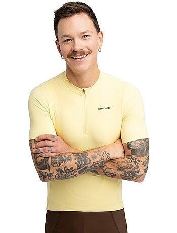 Maillot de gravel media cremallera hombre ciclismo hombre gm5 terraquest