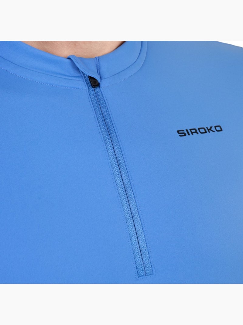 Maillot de gravel media cremallera hombre ciclismo hombre gm5 terraquest Azul - Kiabi