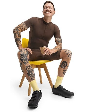 Maillot de gravel media cremallera hombre ciclismo hombre gm5 terraquest