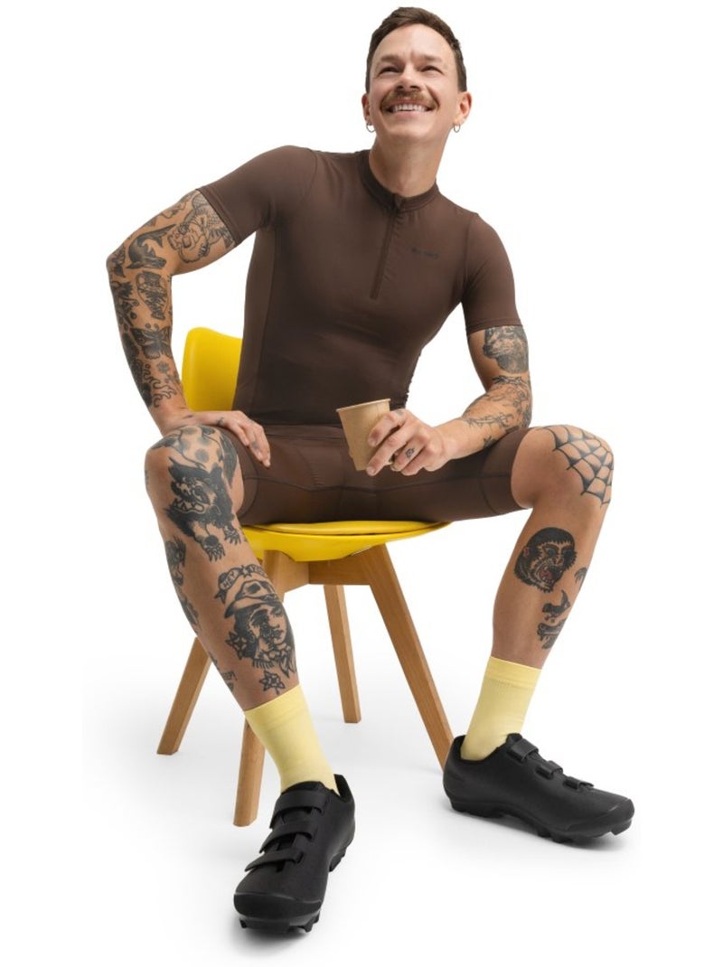 Maillot de gravel media cremallera hombre ciclismo hombre gm5 terraquest Marrón - Kiabi