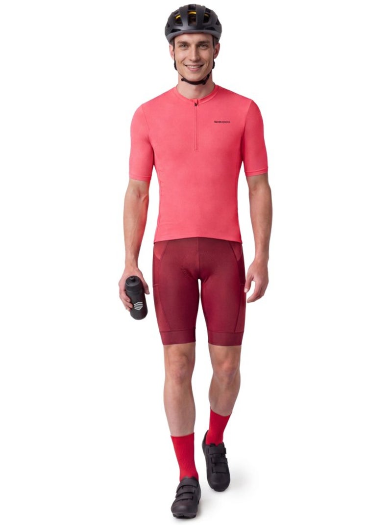 Maillot de gravel media cremallera hombre ciclismo hombre gm5 terraquest Rojo - Kiabi