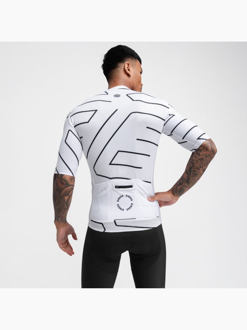 Maillot de manga corta hombre ciclismo hombre m2 dash Blanco - Kiabi