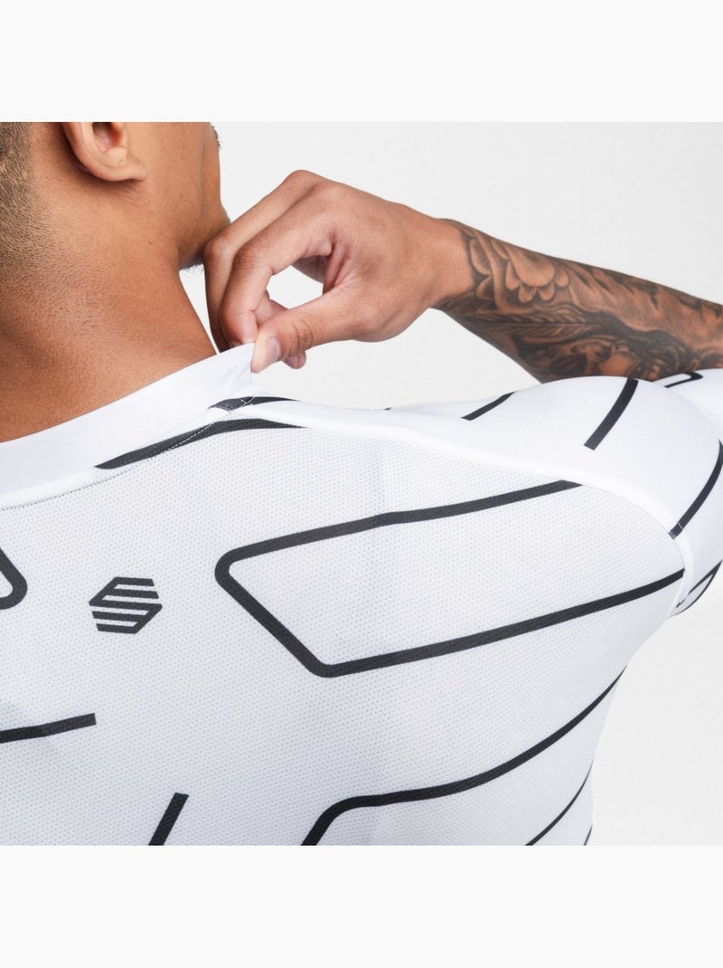 Maillot de manga corta hombre ciclismo hombre m2 dash Blanco - Kiabi
