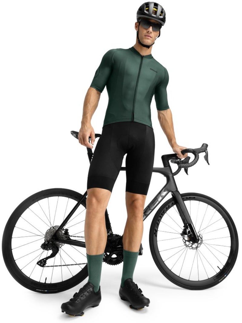 Maillot de manga corta hombre ciclismo hombre m2 dirty road Verde oscuro - Kiabi