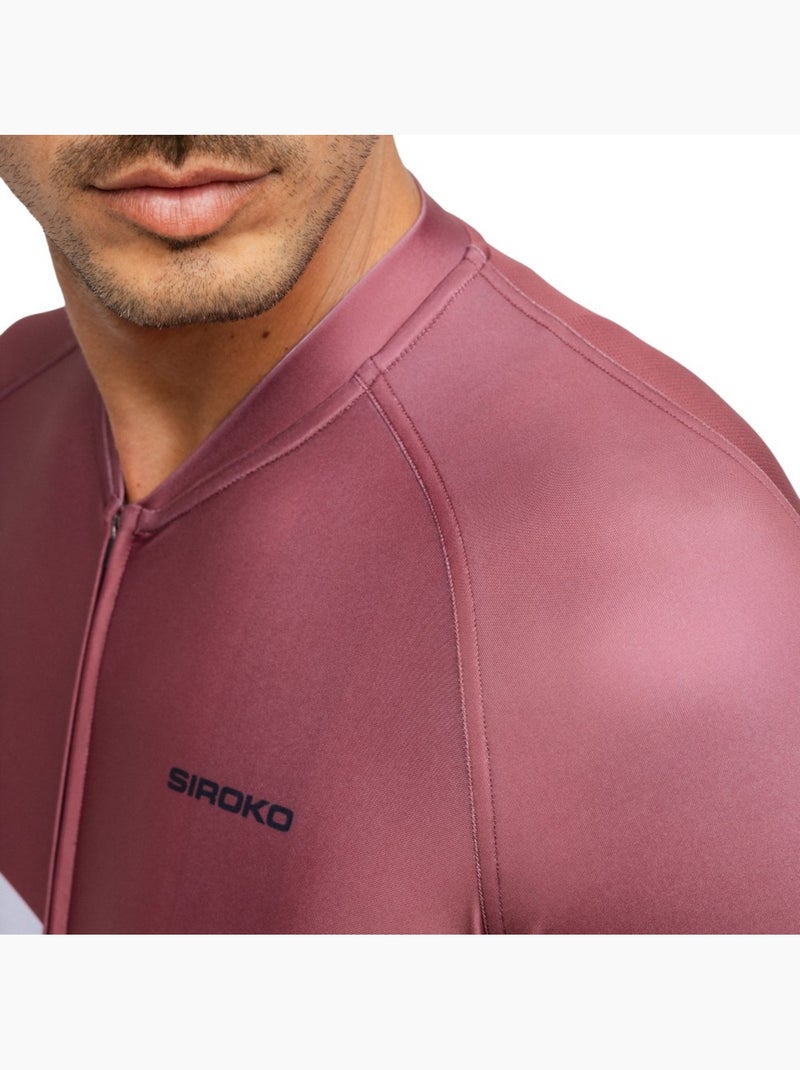 Maillot de manga corta hombre ciclismo hombre m2 ezaro Rojo - Kiabi