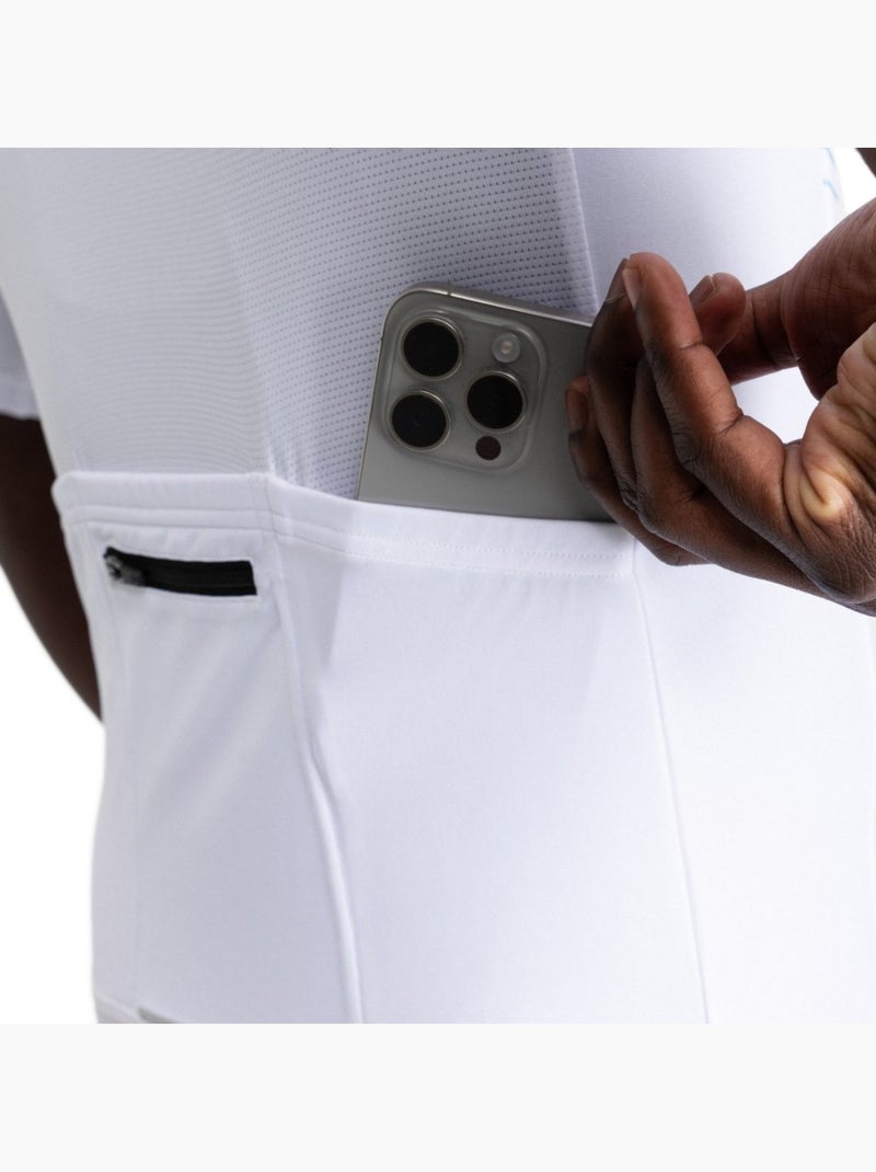 Maillot de manga corta hombre ciclismo hombre m2 loud Blanco - Kiabi