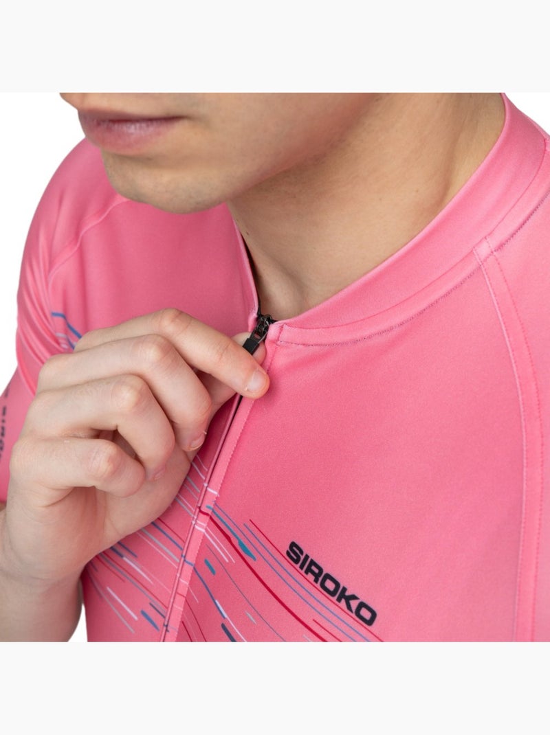 Maillot de manga corta hombre ciclismo hombre m2 toscano Coral - Kiabi