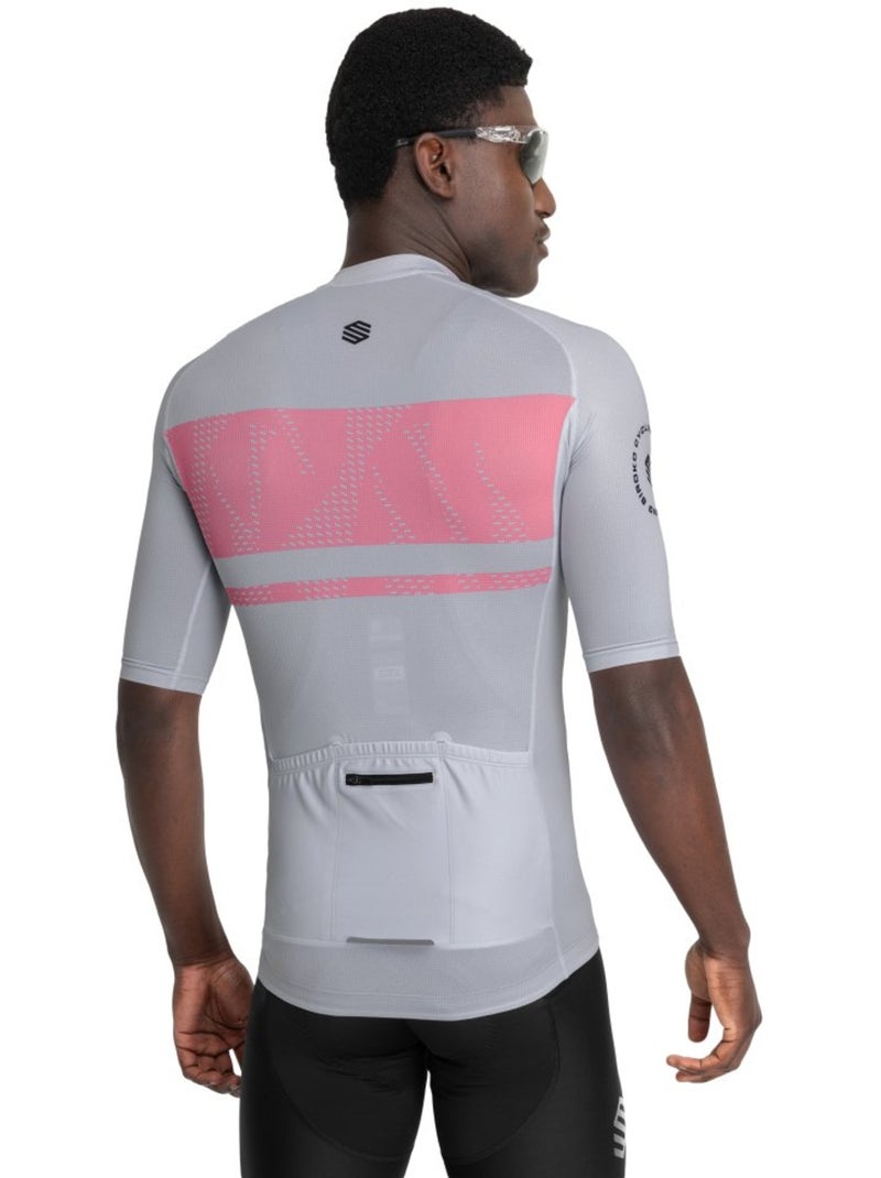 Maillot de manga corta hombre ultraligero ciclismo hombre m3 cadence Blanco Gris - Kiabi