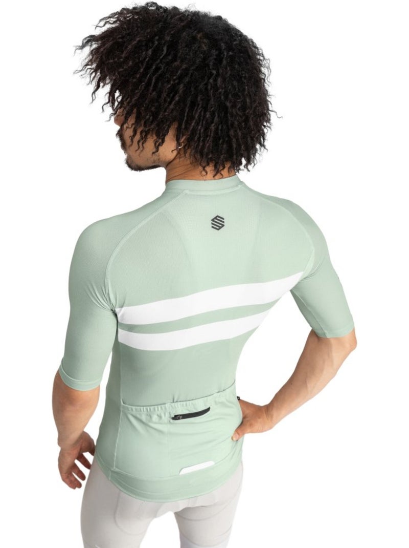 Maillot de manga corta hombre ultraligero ciclismo hombre m3 mustair Gris verde - Kiabi