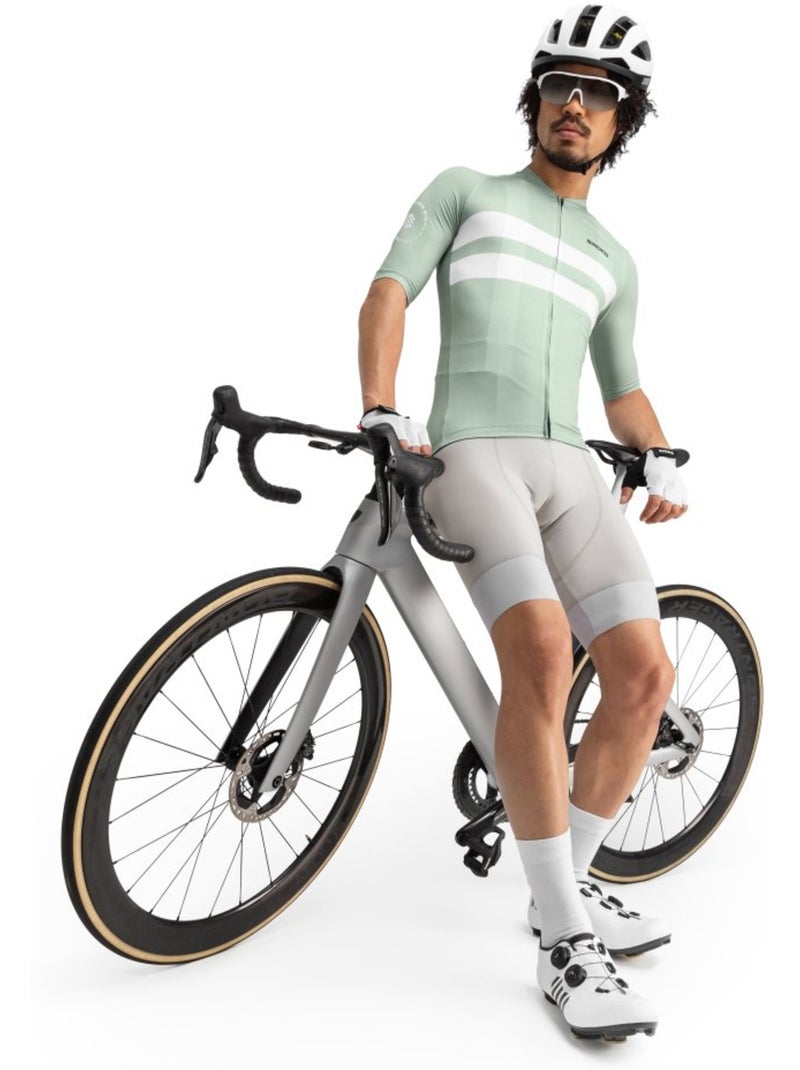 Maillot de manga corta hombre ultraligero ciclismo hombre m3 mustair Gris verde - Kiabi