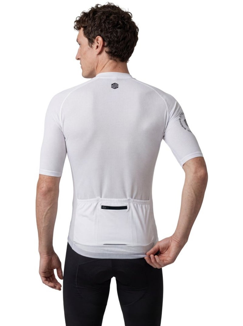Maillot de manga corta hombre ultraligero ciclismo hombre m3 nrc Blanco - Kiabi