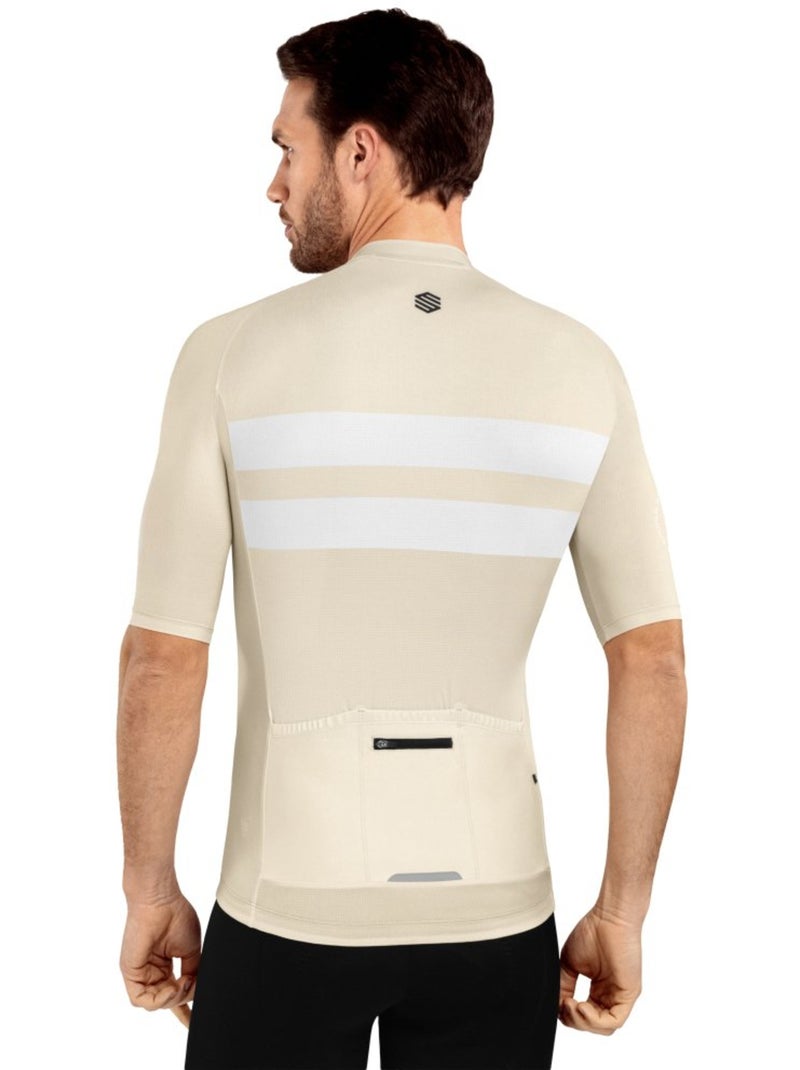 Maillot de manga corta hombre ultraligero ciclismo hombre m3 swift Beige - Kiabi
