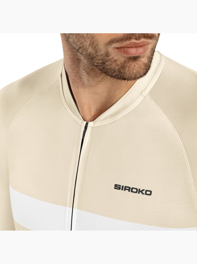 Maillot de manga corta hombre ultraligero ciclismo hombre m3 swift Beige - Kiabi