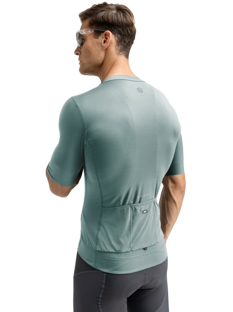 Maillot de manga corta hombre ultraligero ciclismo hombre srx dauphiné Verde oscuro - Kiabi