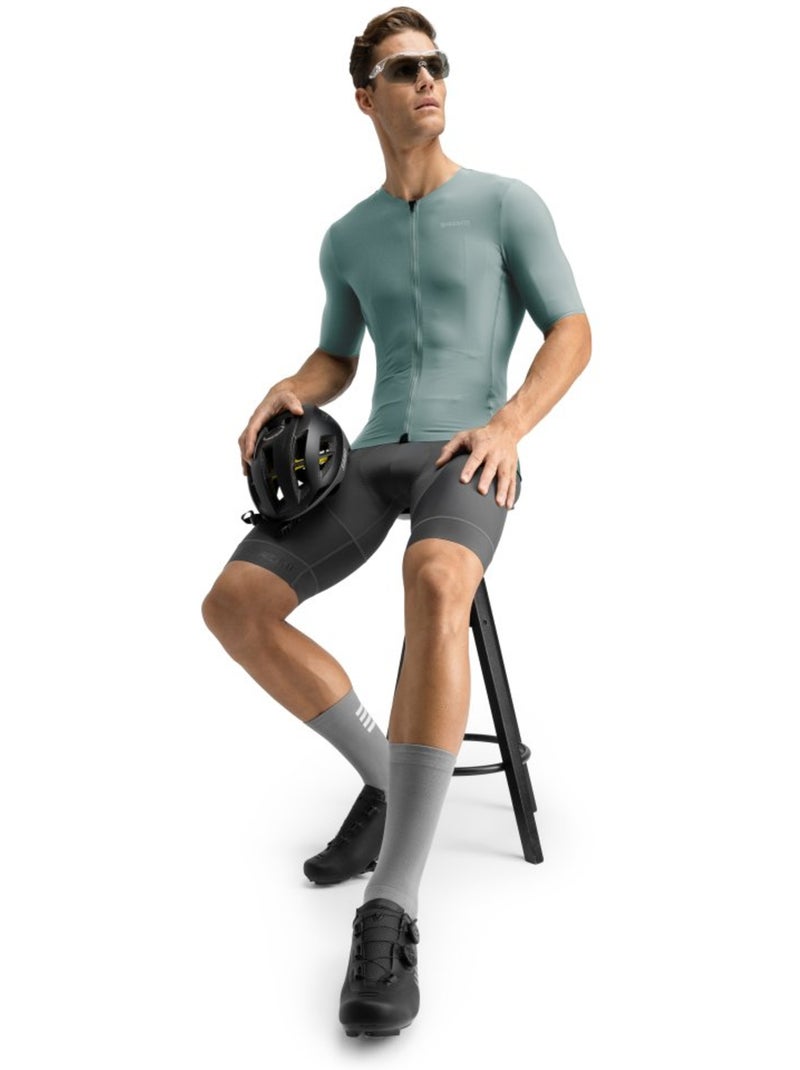 Maillot de manga corta hombre ultraligero ciclismo hombre srx dauphiné Verde oscuro - Kiabi