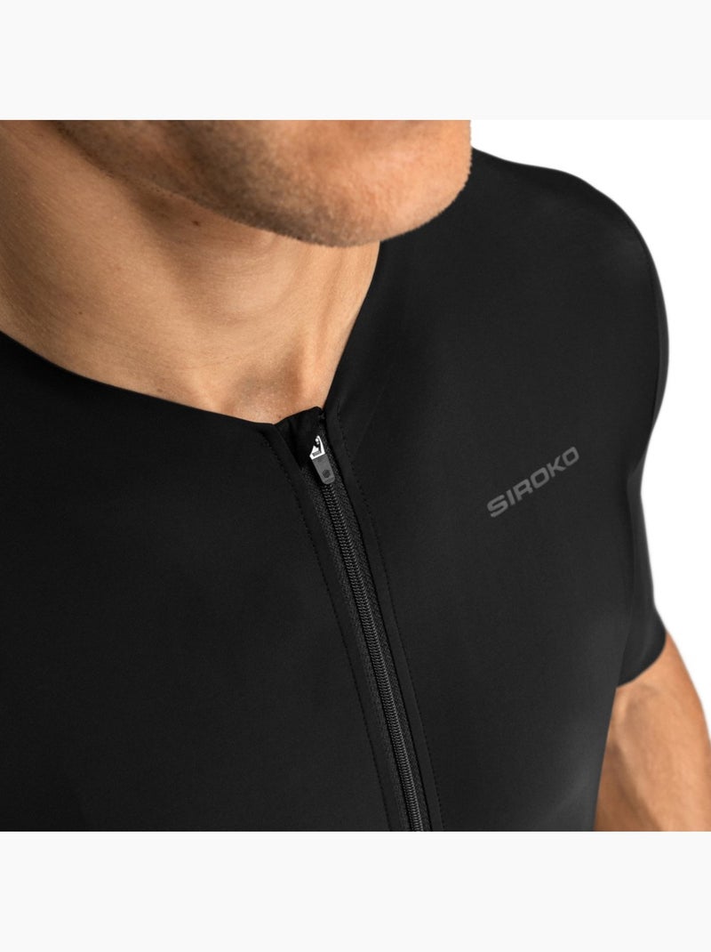 Maillot de manga corta hombre ultraligero ciclismo hombre srx hightech Negro - Kiabi
