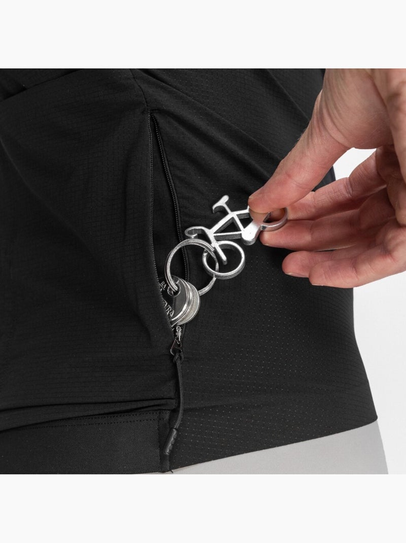 Maillot de manga corta hombre ultraligero ciclismo hombre srx ii vulture Negro - Kiabi