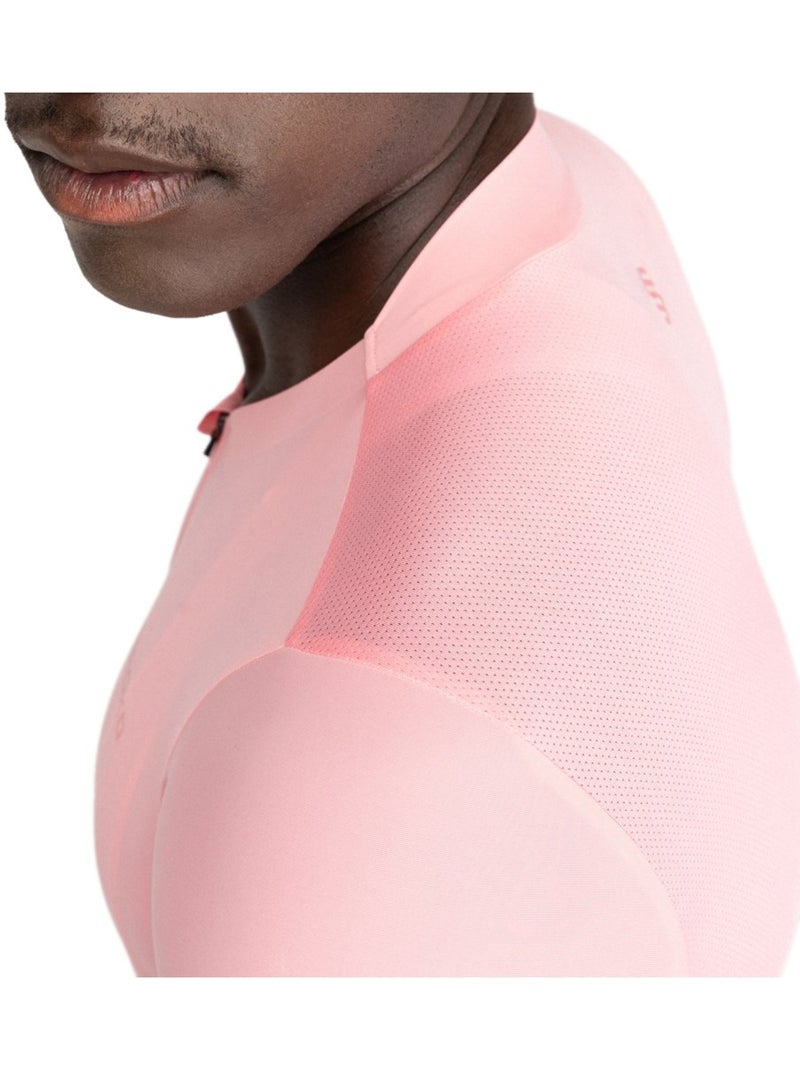 Maillot de manga corta hombre ultraligero ciclismo hombre srx pista Rosa - Kiabi