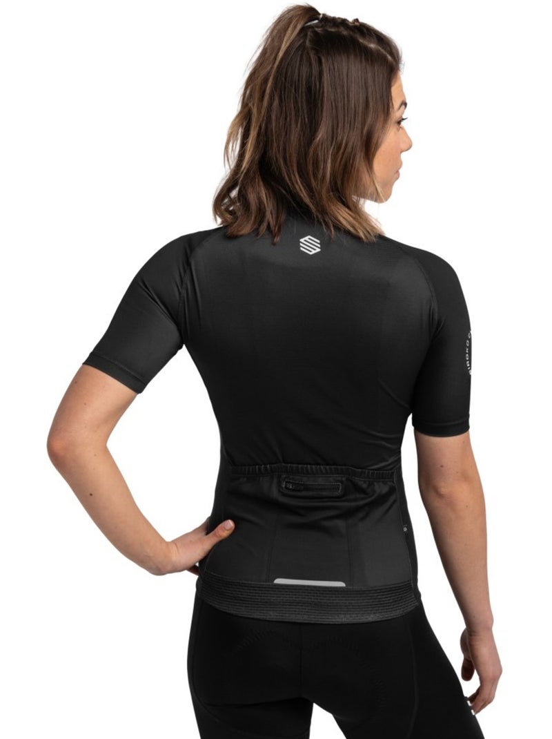 Maillot de manga corta mujer ciclismo mujer m2 new moon Negro - Kiabi