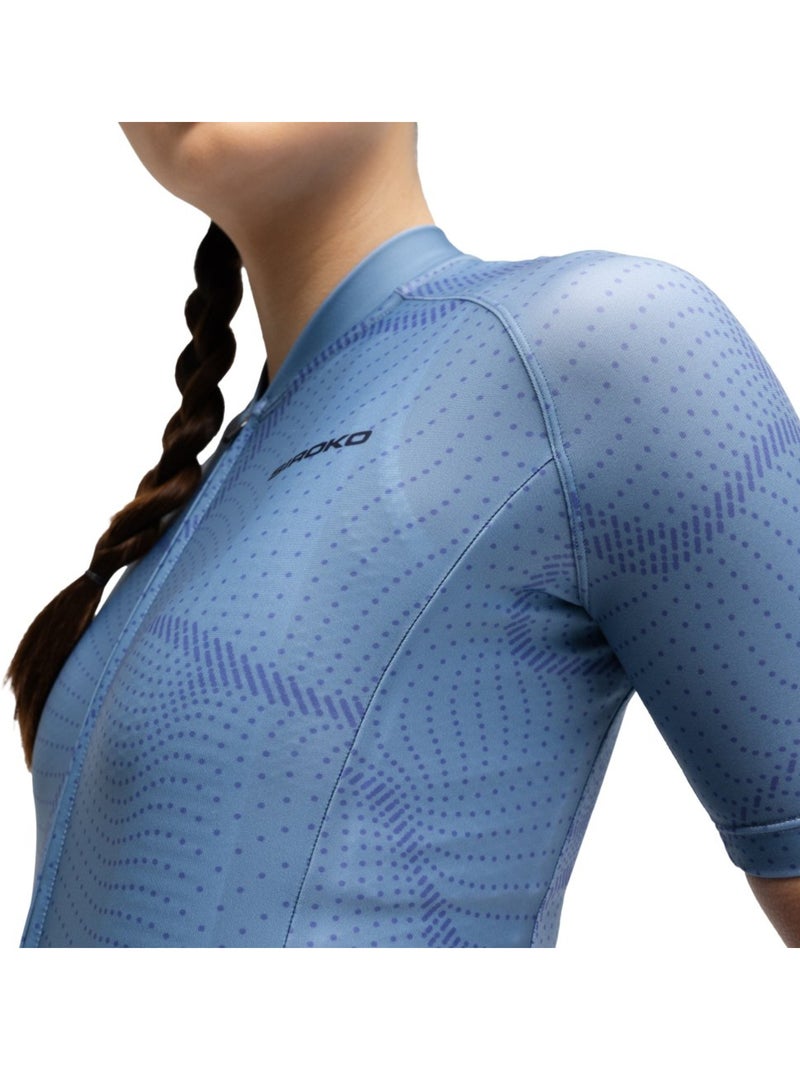 Maillot de manga corta mujer ciclismo mujer m2-w monte velo Azul - Kiabi