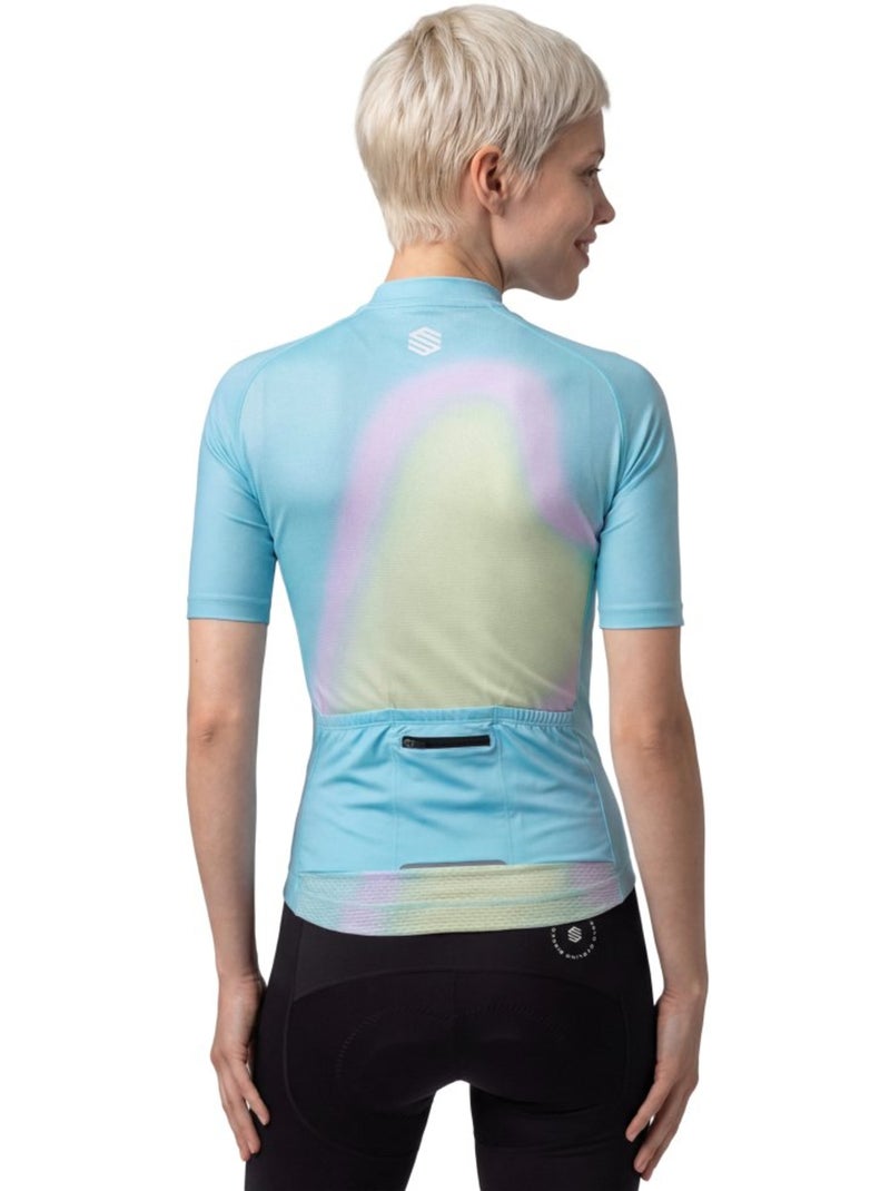 Maillot de manga corta mujer ciclismo mujer m2-w nrc Azul - Kiabi