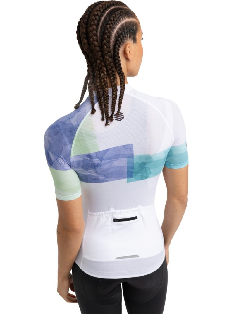 Maillot de manga corta mujer ultraligero ciclismo mujer m3 eclat Blanco - Kiabi