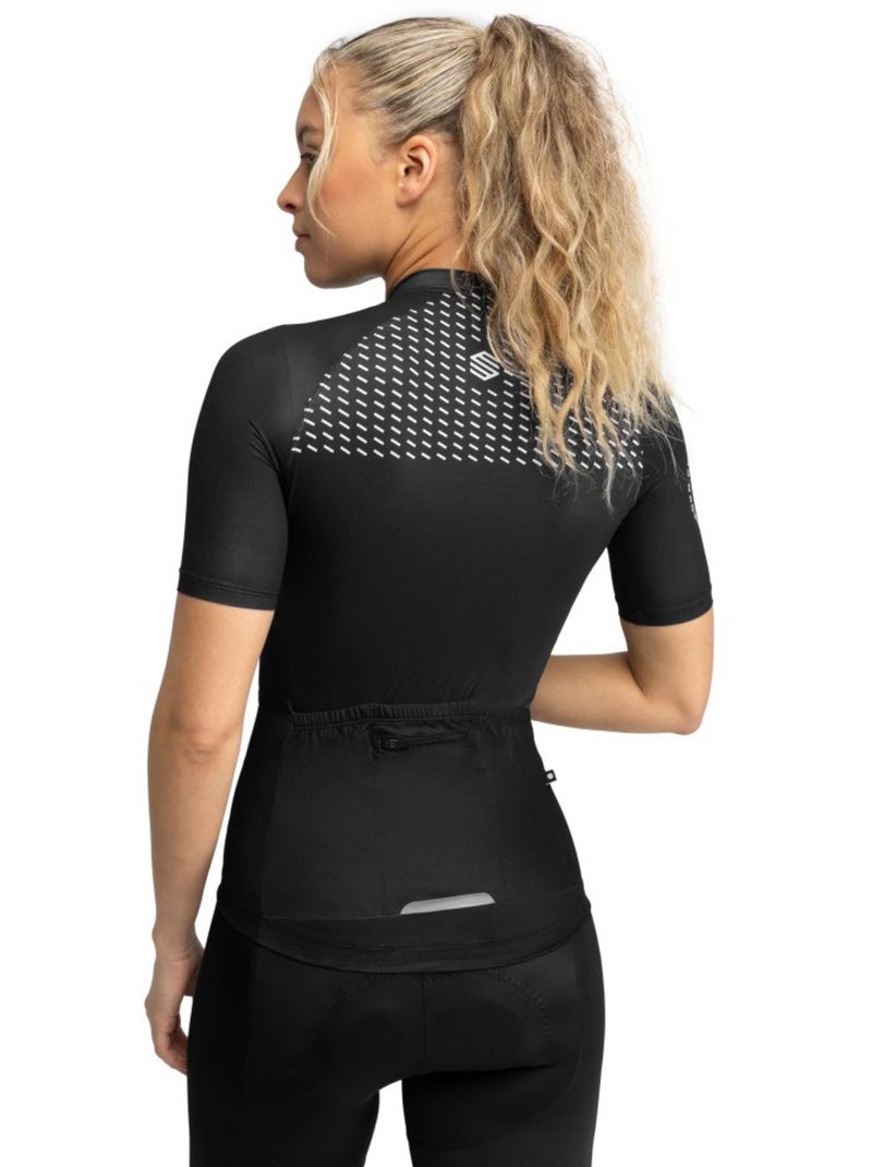 Maillot de manga corta mujer ultraligero ciclismo mujer m3 milano Negro - Kiabi