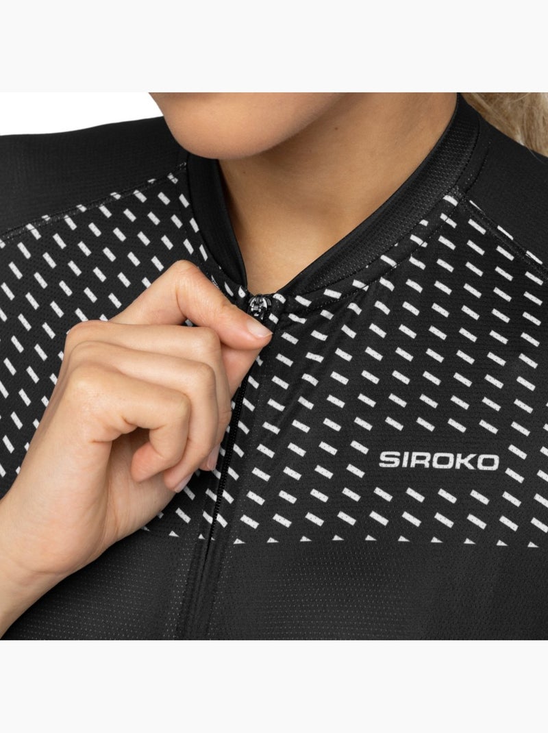 Maillot de manga corta mujer ultraligero ciclismo mujer m3 milano Negro - Kiabi