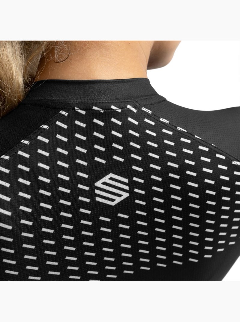 Maillot de manga corta mujer ultraligero ciclismo mujer m3 milano Negro - Kiabi