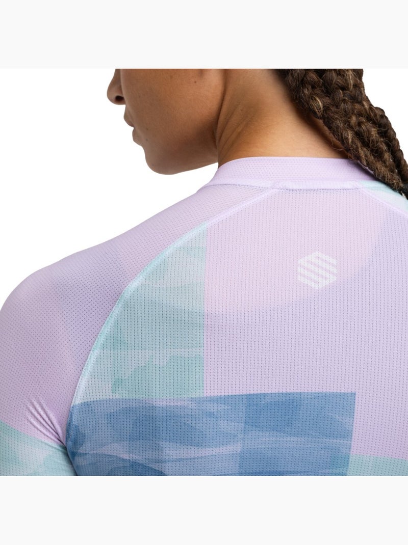 Maillot de manga corta mujer ultraligero ciclismo mujer m3 radiant Violeta - Kiabi
