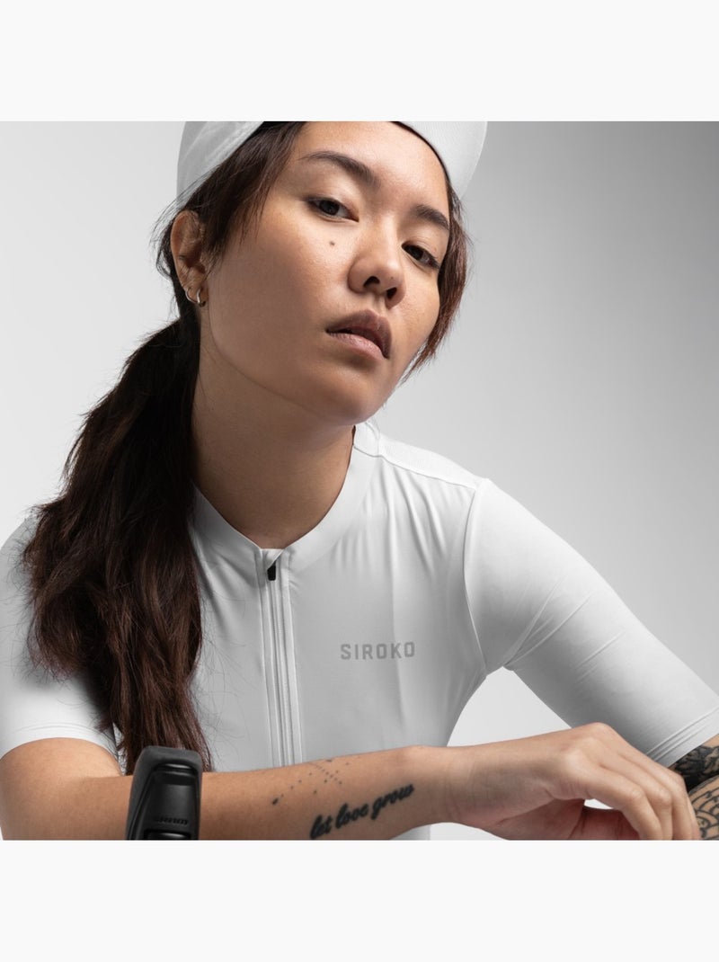 Maillot de manga corta ultraligero mujer ciclismo mujer srx airy Blanco - Kiabi