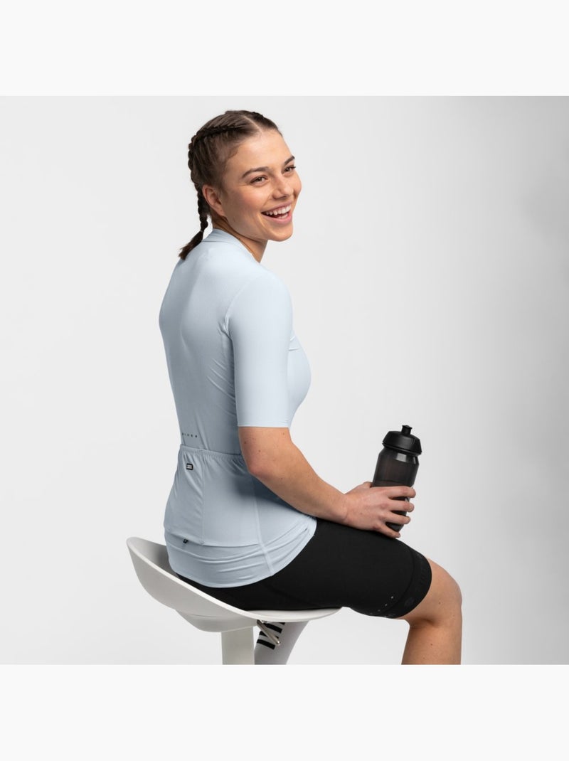 Maillot de manga corta ultraligero mujer ciclismo mujer srx costa Azul claro - Kiabi