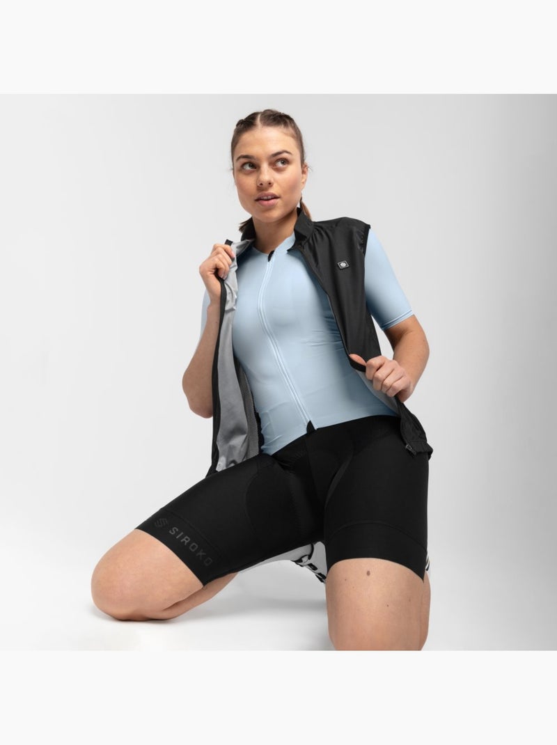 Maillot de manga corta ultraligero mujer ciclismo mujer srx costa Azul claro - Kiabi