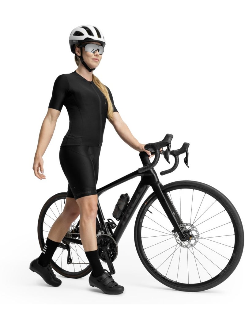 Maillot de manga corta ultraligero mujer ciclismo mujer srx lysá Negro - Kiabi