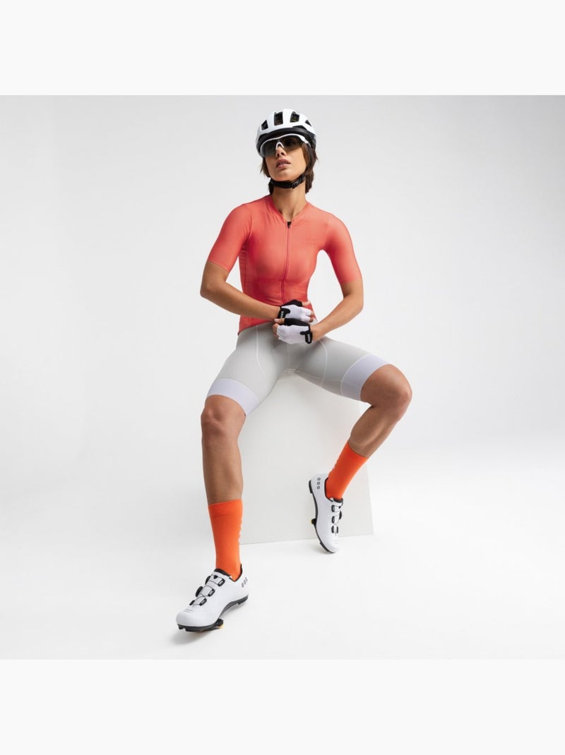 Maillot de manga corta ultraligero mujer ciclismo mujer srx peche Coral - Kiabi