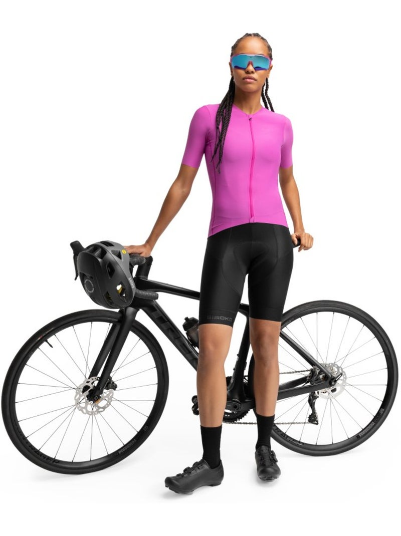 Maillot de manga corta ultraligero mujer ciclismo mujer srx senra Rosa - Kiabi