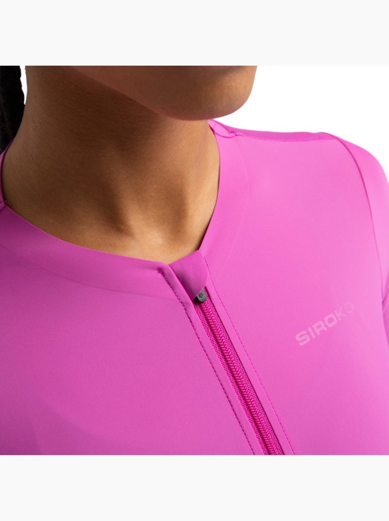 Maillot de manga corta ultraligero mujer ciclismo mujer srx senra Rosa - Kiabi