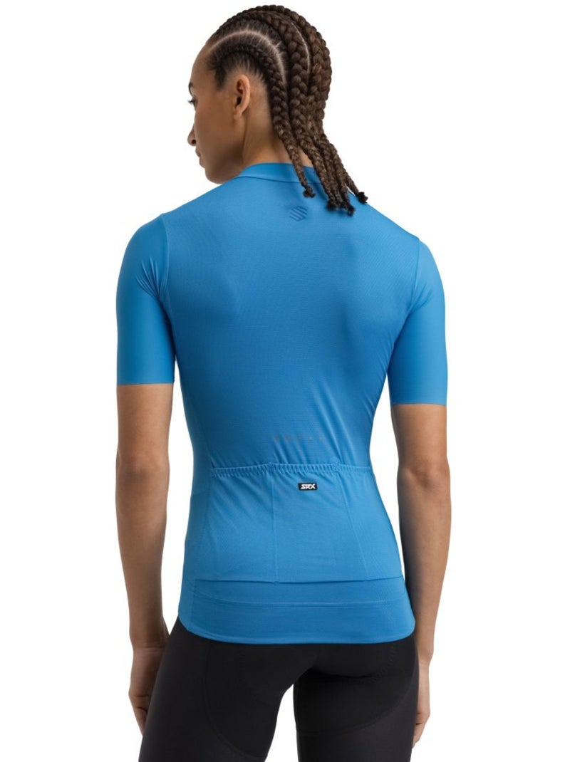 Maillot de manga corta ultraligero mujer ciclismo mujer srx vanguard Azul - Kiabi