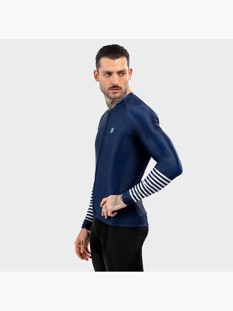 Maillot de manga larga hombre ciclismo hombre m2 alpine Azul marino - Kiabi