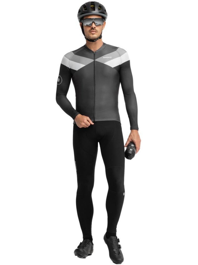 Maillot de manga larga hombre ciclismo hombre m2 falzarego Negro - Kiabi