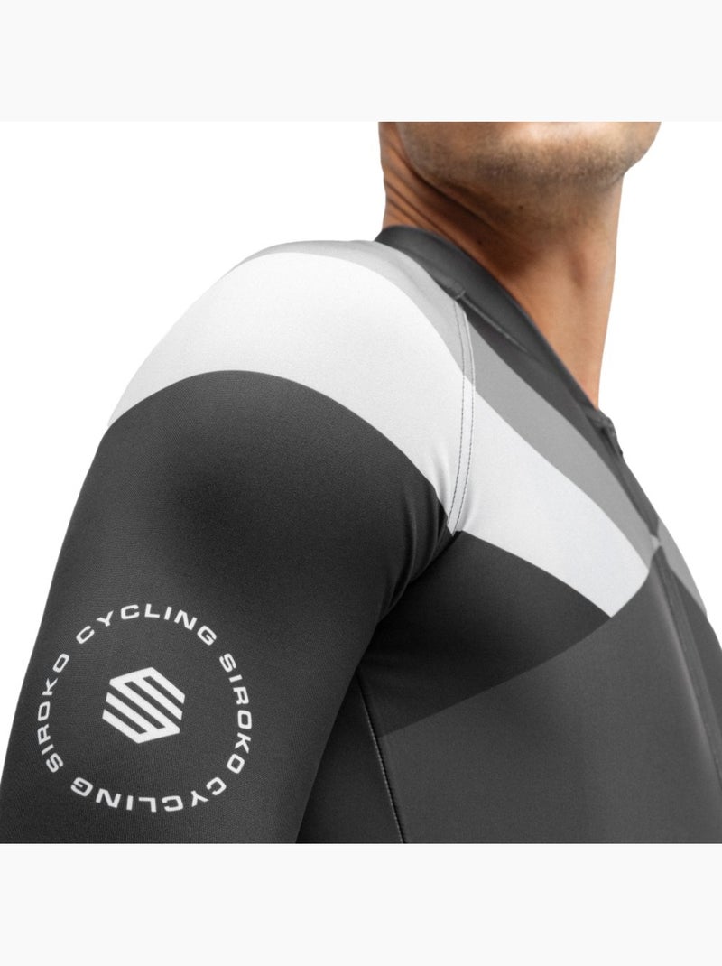 Maillot de manga larga hombre ciclismo hombre m2 falzarego Negro - Kiabi